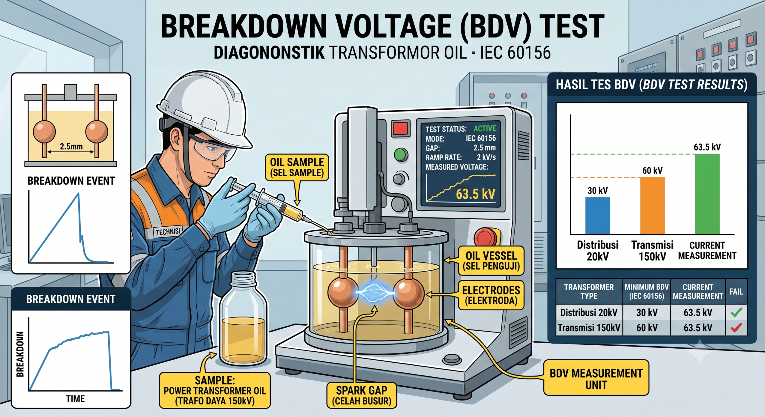 BDV Breakdown Voltage Test