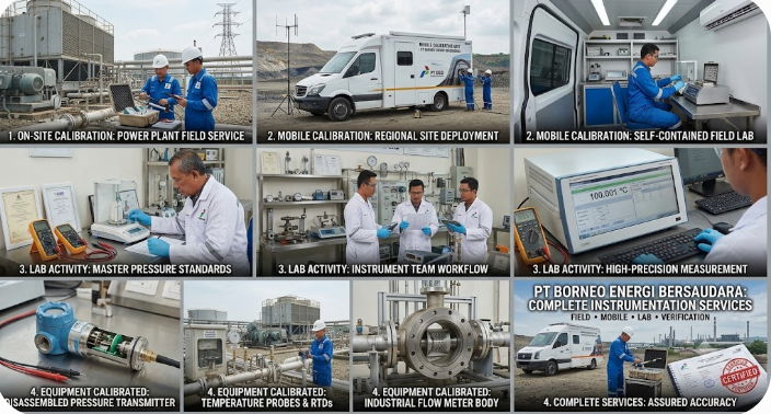 PT BEB Complete Instrumentation Calibration — mobile lab, on-site, lab verification Balikpapan