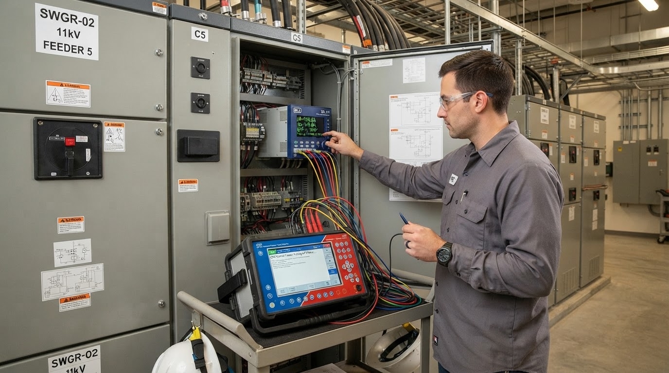 Panel Relay Proteksi Transmisi Gardu Induk 150kV dan Proteksi Generator Pembangkit Listrik - PT BEB