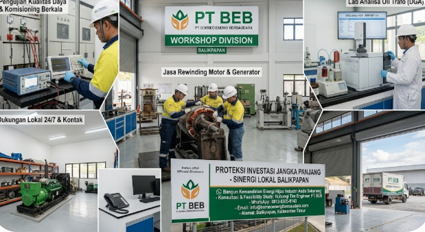 Sinergi Proteksi Investasi Jangka Panjang Workshop Rewinding dan Lab DGA Balikpapan PT BEB
