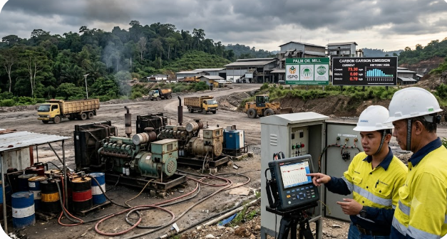 Tim EPC PT Borneo Energi Bersaudara melakukan commissioning PLTS industri Kalimantan